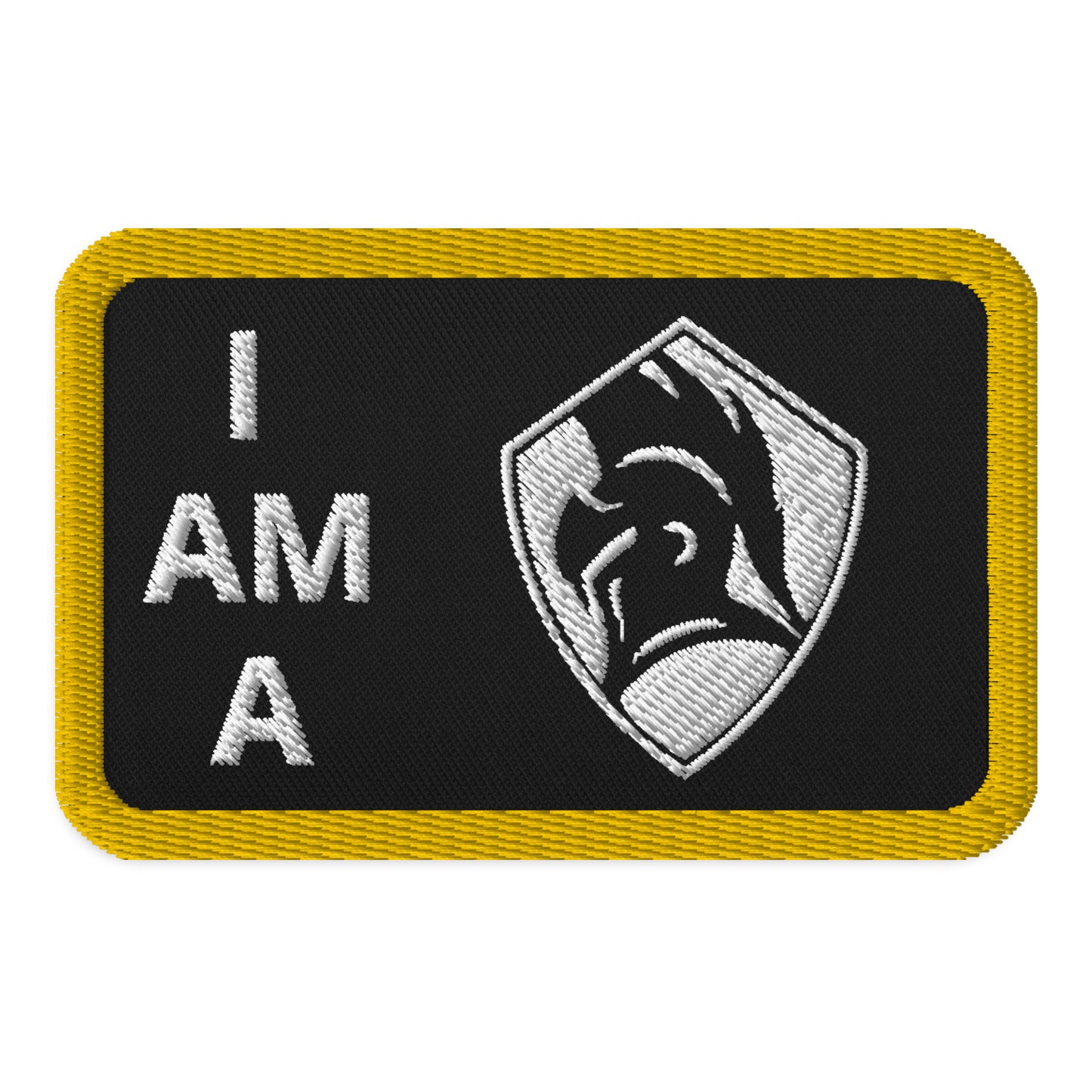 I Am a Sentinel Embroidered Patch Yellow