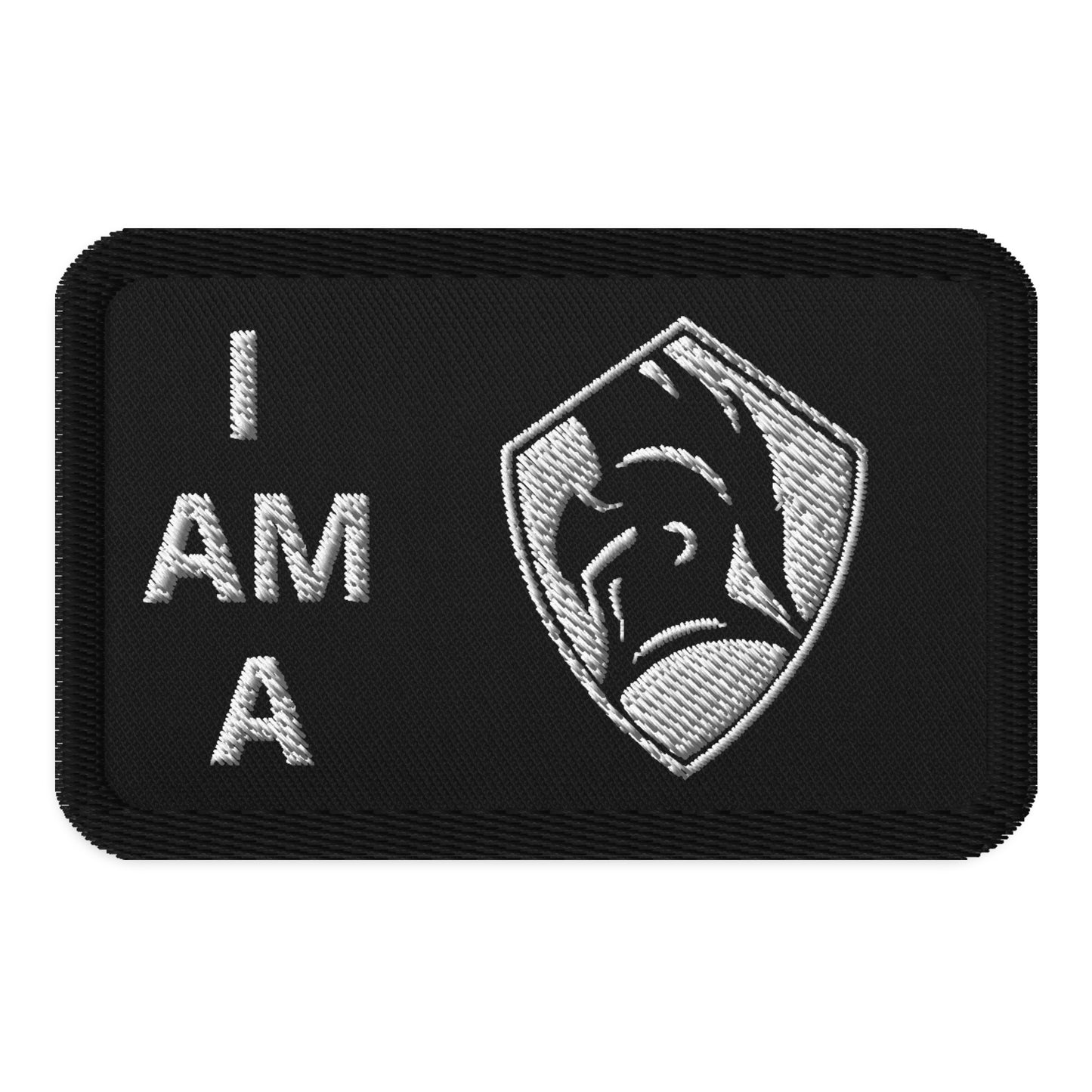 I Am a Sentinel Embroidered Patch Black