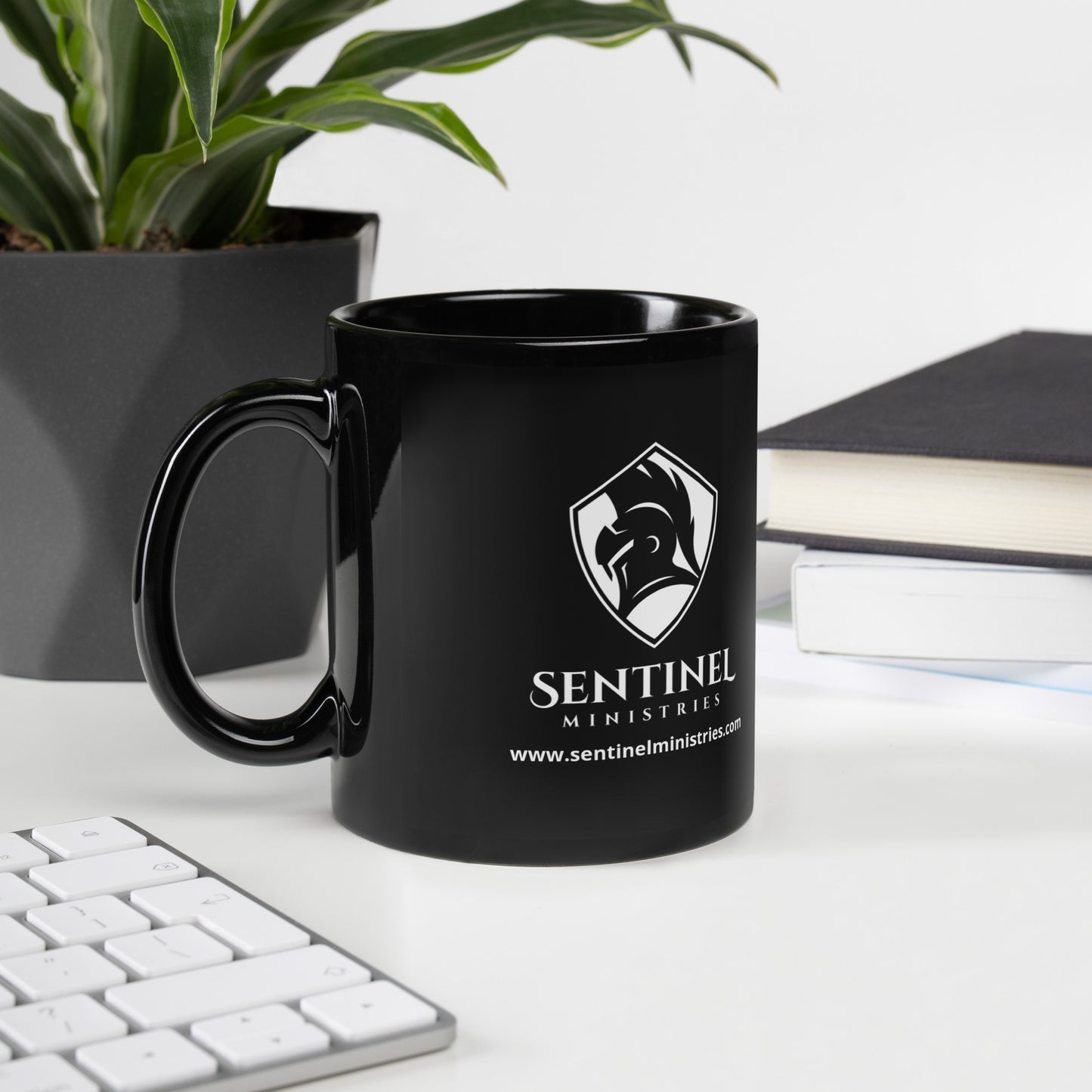 Sentinel Black Glossy Mug (Right-handed)