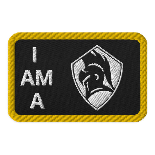 I Am a Sentinel Embroidered Patch Yellow