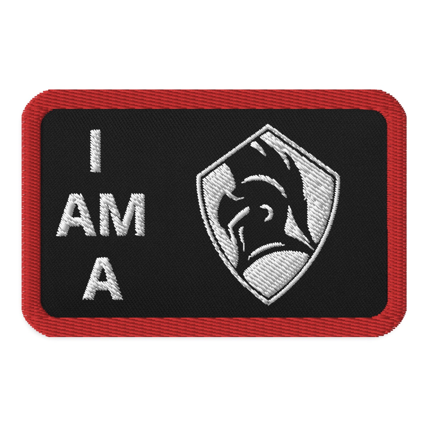 I Am a Sentinel Embroidered Patch Red