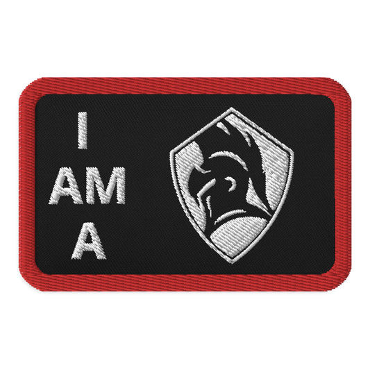 I Am a Sentinel Embroidered Patch Red