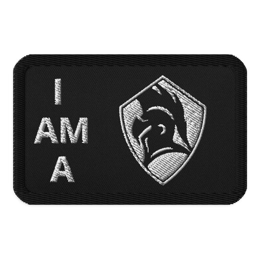 I Am a Sentinel Embroidered Patch Black